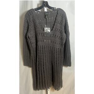 PURE HandKnit Long Sleeve Coverup Size L/XL